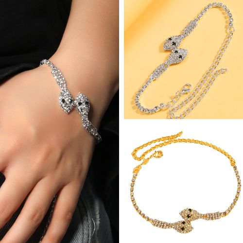 【即納】ラインストーンブレスレットD20201