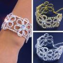 【即納】ラインストーンブレスレットD20313