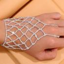 【即納】ラインストーンフィンガーブレスレットD20304