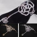 【即納】ラインストーンフィンガーブレスレットD20306