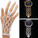 【即納】ラインストーンフィンガーブレスレットD20328