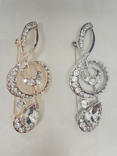 【即納】音符ブローチ 06668