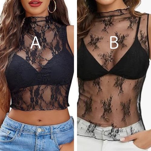 【予約商品】レースメッシュシャツ インナー用セクシーベスト110021