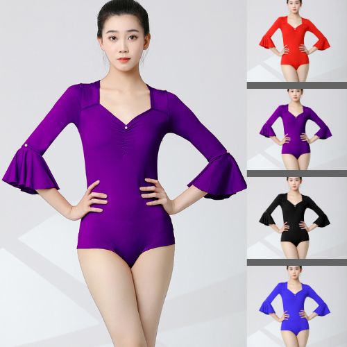 【予約商品】カラートップ/パール付き ボディスーツRSV70049-B