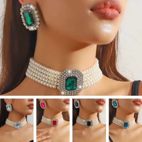 【予約商品】パールチョーカー/イヤリングセット&ピアスセットT00010